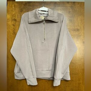 Dusty rose color 1/4 zip jacket